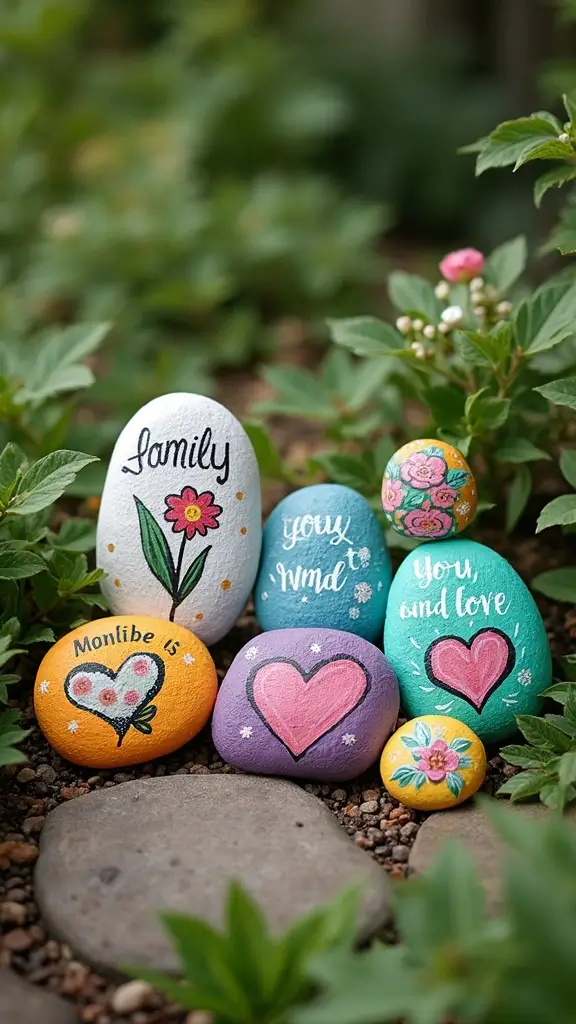 22 Best Father’s Day Gifts From Kids That Melt Hearts - 9. Garden Stones with Messages
