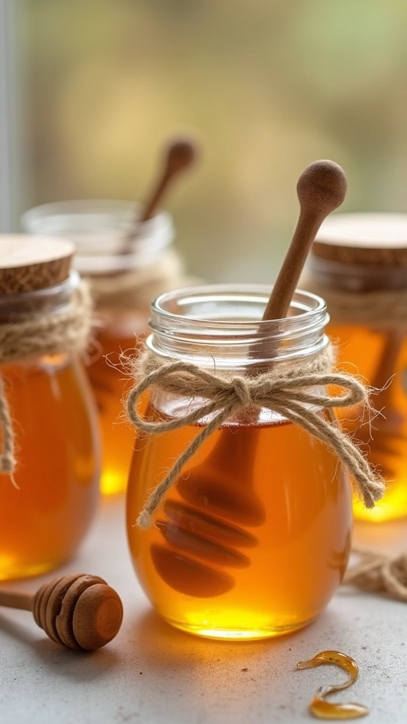 26 Winnie the Pooh Baby Shower DIY Decoration Ideas - 11. Mini Honey Jars as Party Favors