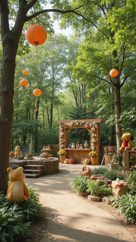 26 Winnie the Pooh Baby Shower DIY Decoration Ideas - 21. Nature-Themed Party Games