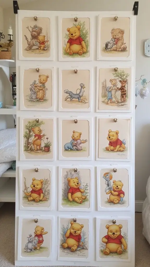 26 Winnie the Pooh Baby Shower DIY Decoration Ideas - 22. Pooh Bear Memory Lane