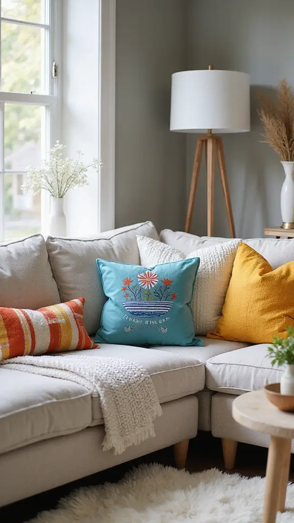 15 DIY Decor Hacks Every Mom Should Try (You Won't Believe #8!) - 5. Customized Throw Pillows