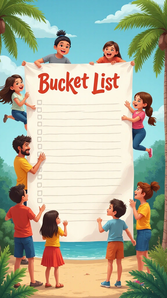 19 Subtle Ways to Spark His Curiosity and Make Him Chase You - 8. Create a Family Bucket List