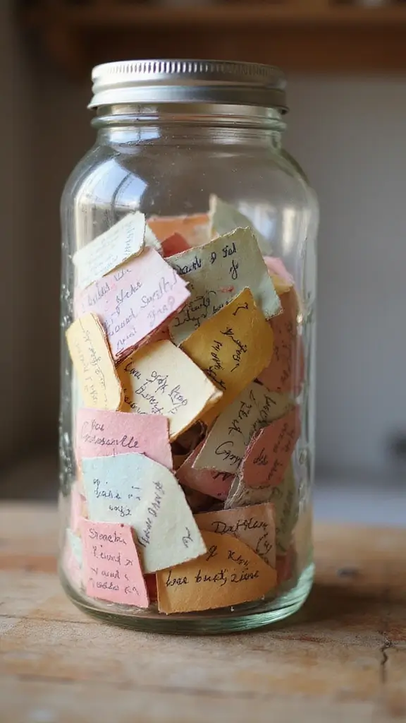 20 Heartfelt Ways for Expressing Love That Your Partner Will Feel Instantly - 11. Create a Memory Jar