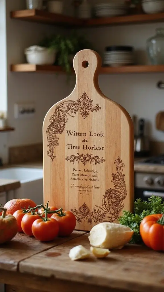 20 Unique Anniversary Gifts They'll Actually Cherish — Personalized, Romantic, and Thoughtful! - 15. Custom Engraved Cutting Board
