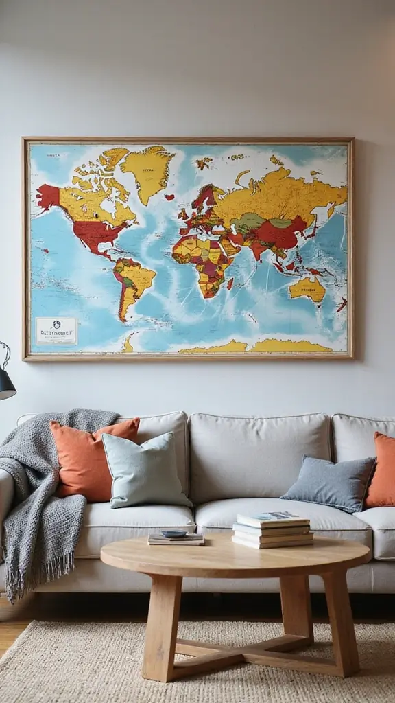 20th Anniversary Gifts That Say “Forever” - 19. Personalized Travel Map