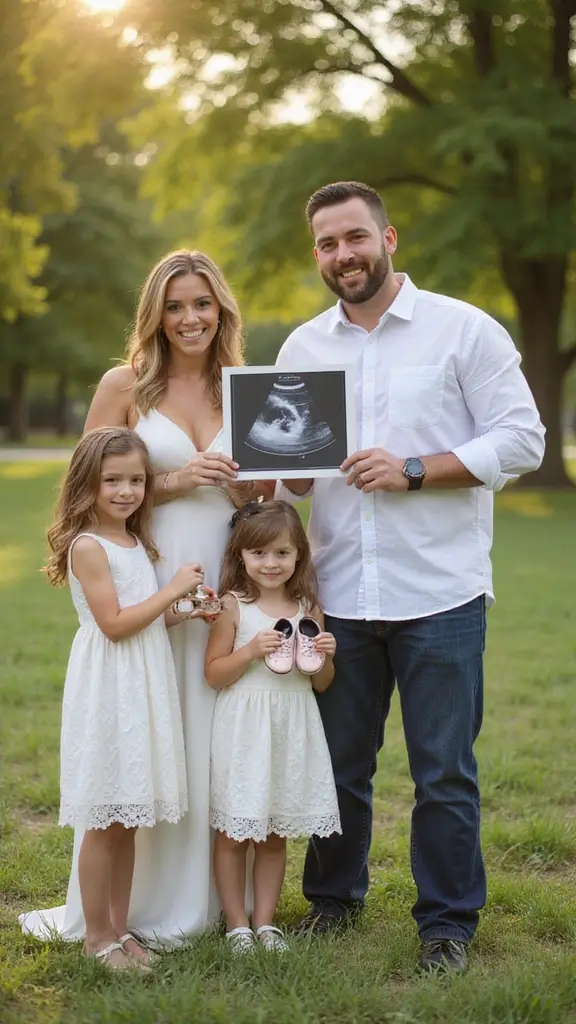 21 Fun Baby Announcement Ideas That Will Make Everyone Smile - 3. Family Photo Session