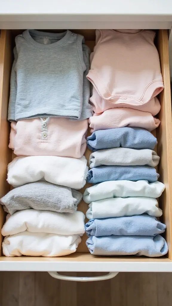 23 Baby Room Organization Tips That'll Make You Say 'Why Didn't I Think of That?!' - 6. Use a Drawer Organizer for Clothes