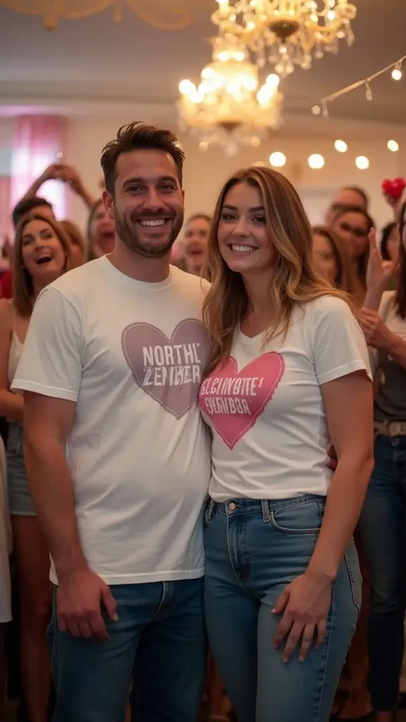 23 Outrageously Creative Gender Reveal Ideas That Will Leave Everyone Speechless! - 18. T-Shirt Reveal