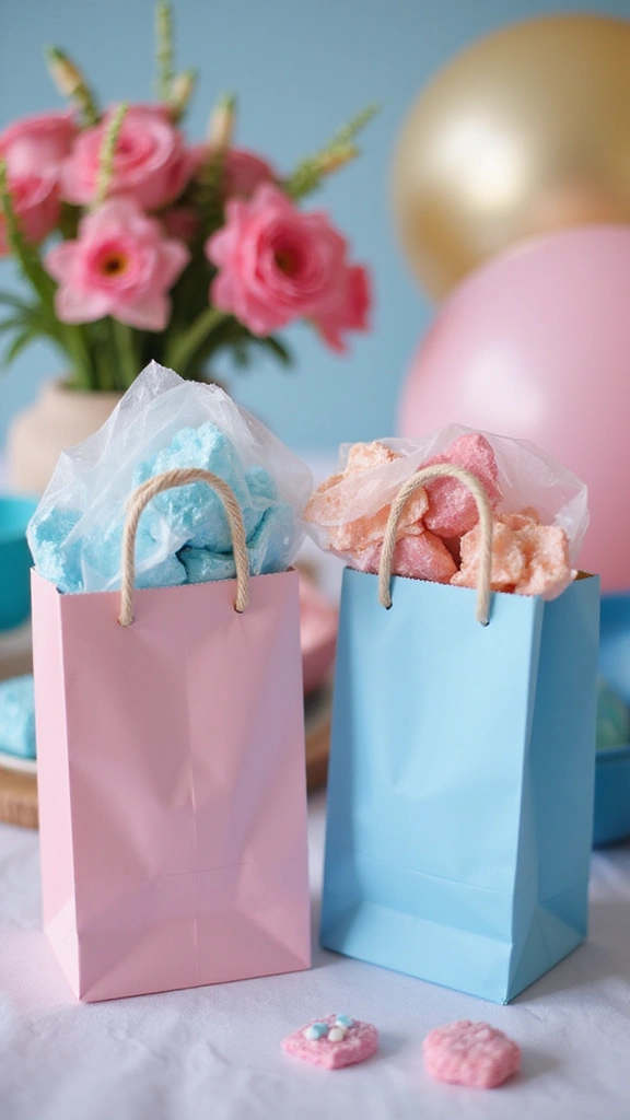 23 Outrageously Creative Gender Reveal Ideas That Will Leave Everyone Speechless! - 23. Surprise Party Favors