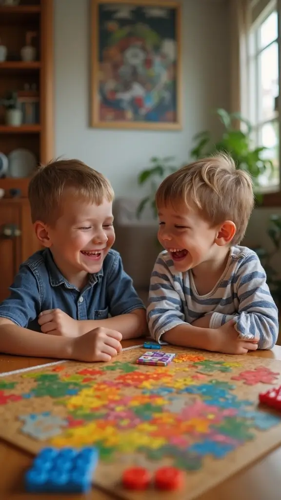 23 Twin Boy Moments That Will Make You Smile - 15. Family Game Night