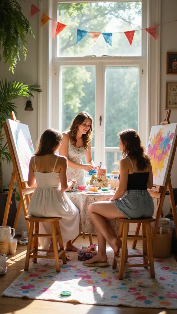 25 Baby Shower Inspiration Ideas for Parenting Joy - 18. Art Party