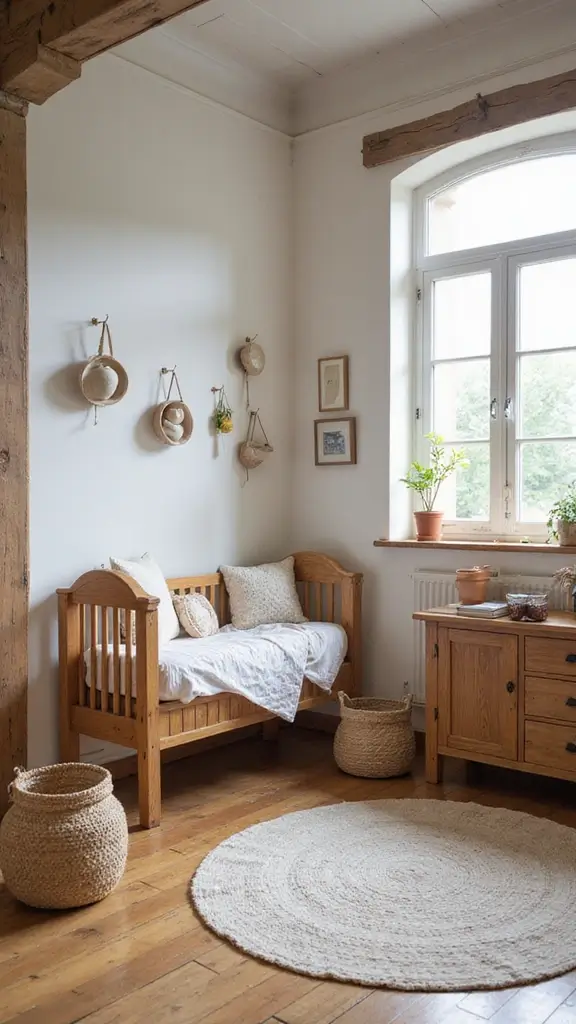 25 Cozy and Affordable Baby Room Inspirations for New Moms - 16. Charming Farmhouse Style