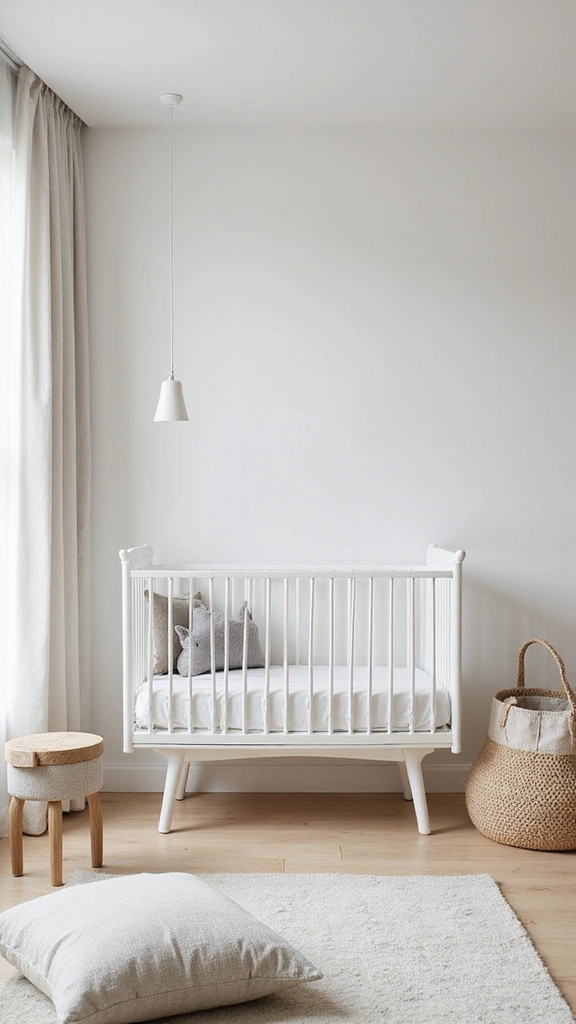 25 Cozy and Affordable Baby Room Inspirations for New Moms - 4. Minimalist Modern