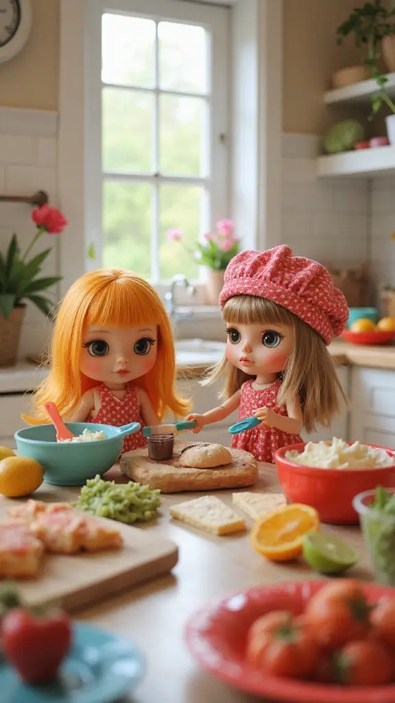 25 Creative Play Ideas with Blythe That Will Spark Your Child’s Imagination! - 7. Cooking with Blythe