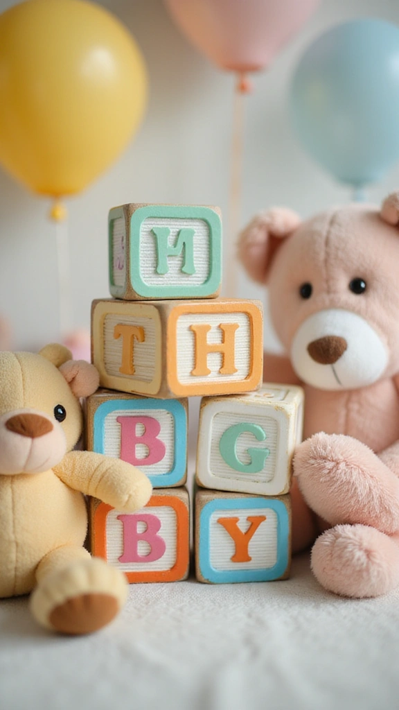 25 Cute and Clever Baby Announcement Ideas for Every Parent - 15. Creative Baby Blocks