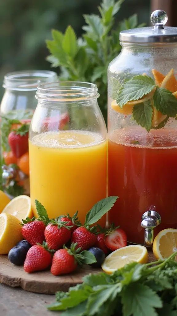 25 Eco-Friendly Baby Shower Ideas That Will Leave Everyone in Awe (You'll Want to Steal #11!) - 17. Eco-Friendly Drink Station