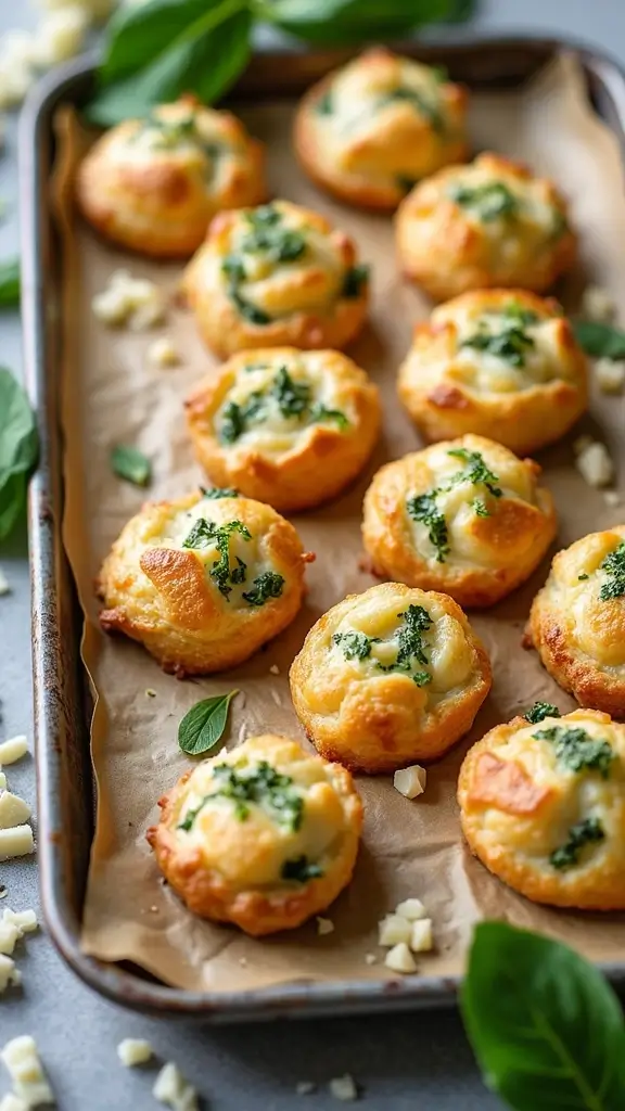 25 Irresistible Family Celebration Recipes That Will Make Your Gathering Unforgettable! - 1. Savory Spinach and Cheese Puff Pastry Bites