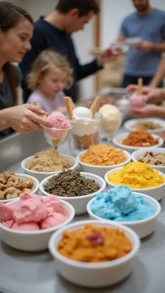 25 Irresistible Family Celebration Recipes That Will Make Your Gathering Unforgettable! - 12. Whimsical Ice Cream Sundae Bar