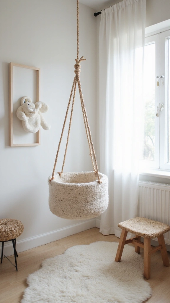 25 Minimalist Baby Room Designs That'll Make You Say 'I Wish I Thought of That!' - 16. Baby Hammocks