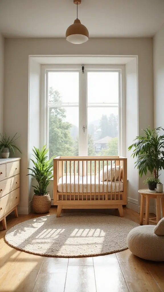 25 Minimalist Baby Room Designs That'll Make You Say 'I Wish I Thought of That!' - 3. Nature-Inspired Elements