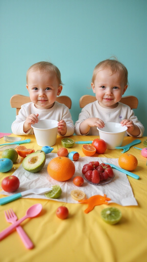 25 Parenting Challenges with Twins You Didn’t Expect (And How to Overcome Them!) - 1. Feeding Frenzy: Coordinating Meal Times
