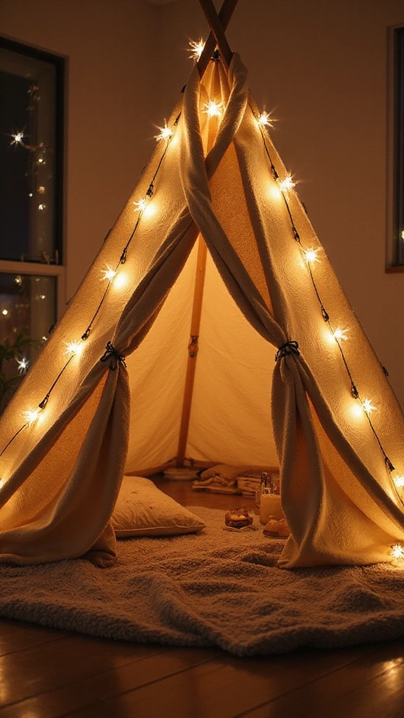 25 Romantic Date Ideas That Will Make Your Heart Skip a Beat (You Won't Believe #12!) - 7. Indoor Camping Experience