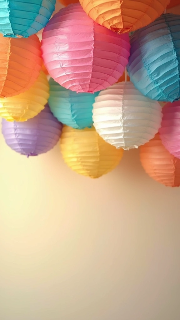 25 Stunning DIY Baby Shower Decorations That Will Leave Guests in Awe! - 12. Striking Hanging Paper Lanterns