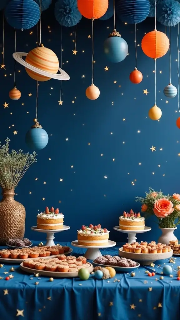 25 Sweet & Cute Baby Shower Ideas Parenting Families Adore - 10. Space Exploration