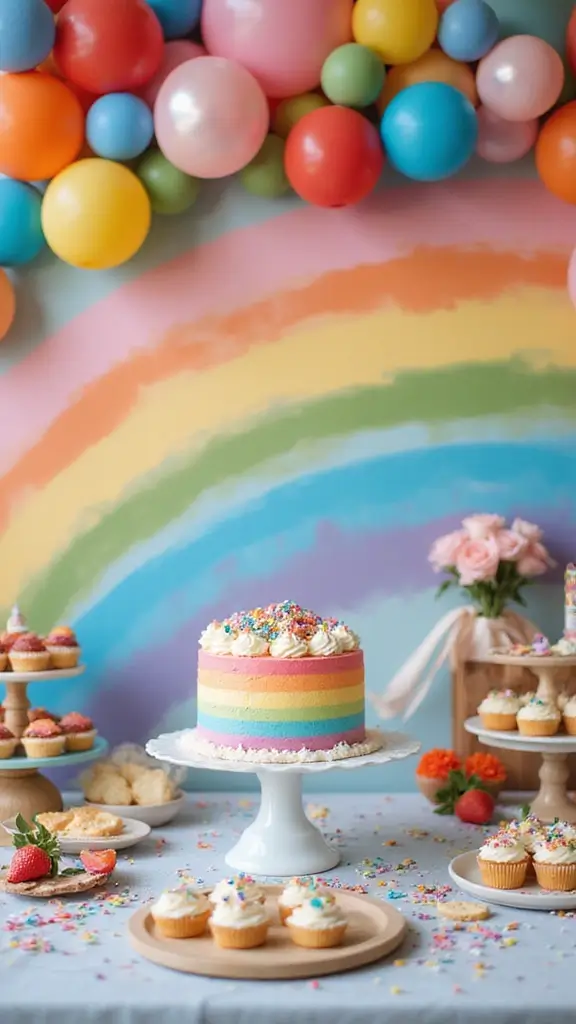 25 Sweet & Cute Baby Shower Ideas Parenting Families Adore - 7. Rainbow Dreams