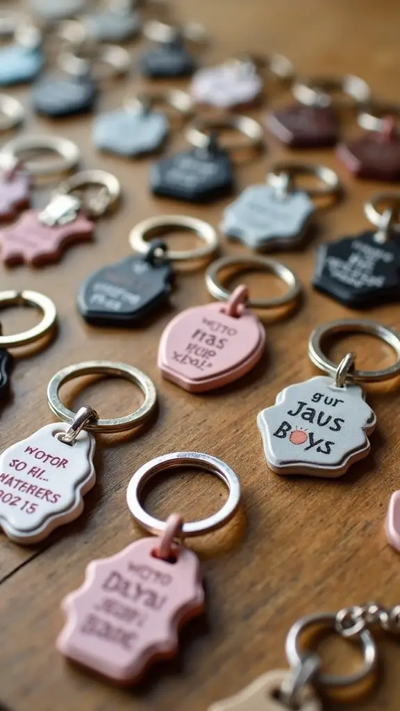 25 Unique Baby Shower Favors That Will Leave Your Guests Talking (You Won't Believe #7!) - 6. Personalized Keychains