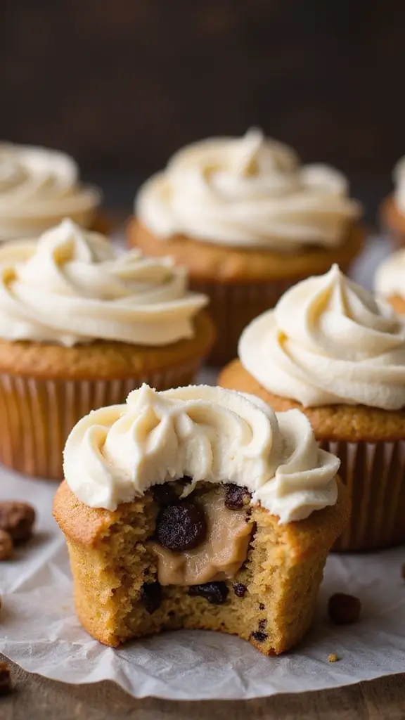 27 Gender Reveal Cupcake Ideas That Will Leave Your Guests Speechless! - 16. Cookie Dough Cupcakes